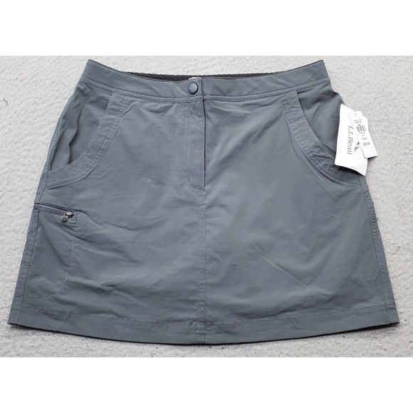 L.L. Bean Pants - L.L. Bean Golf‎ Skort Womens 6 Gray Stretch Lined Regular Fit Performance Hiking
